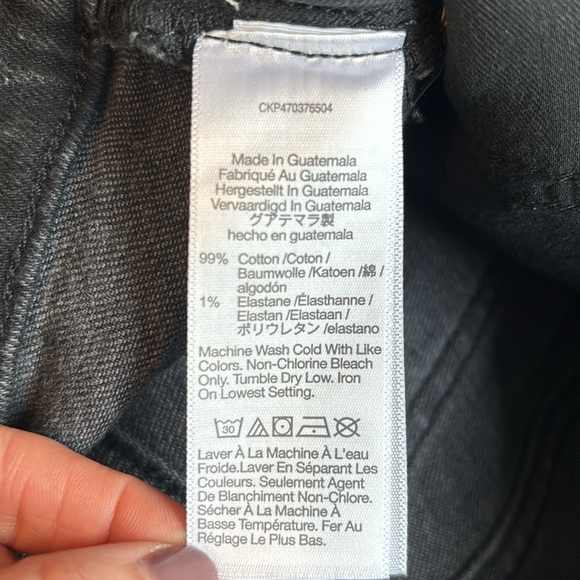 Madewell Washed Out Black High-Rise Denim Shorts Frayed Cut Off Hem Size 25 NWT - Picture 4 of 8